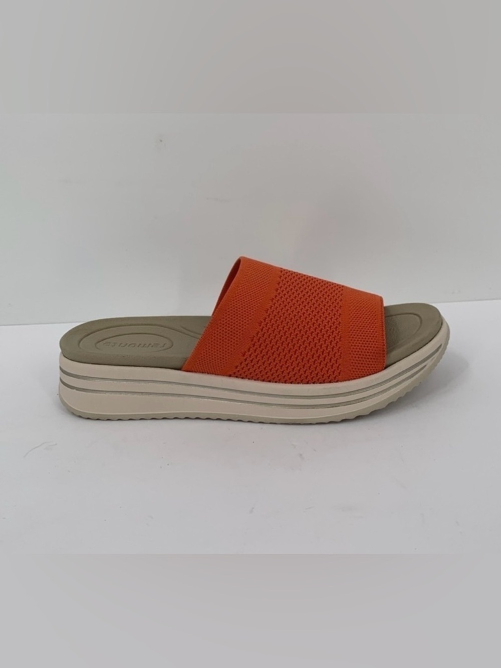 Remonte Jocelyn 61 slide sandals rust orange comfort wedge platform knitted 37 6
